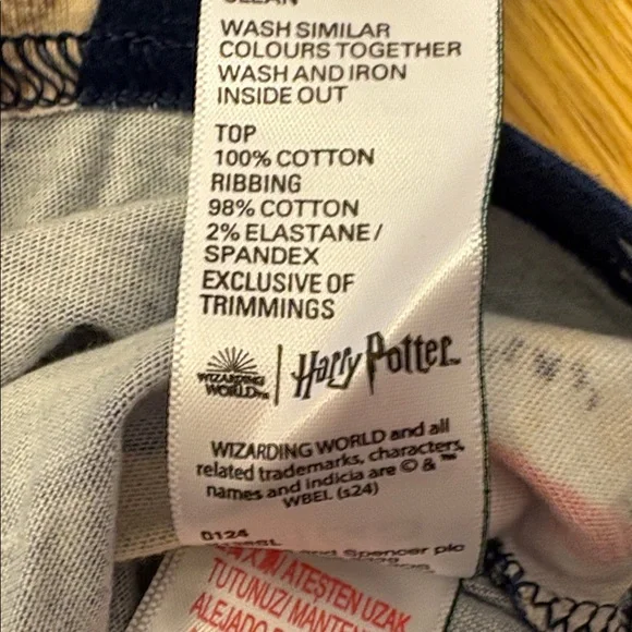 Harry Potter Hedwig Girls Navy Pajama Set size 7-8 years - Picture 9 of 9